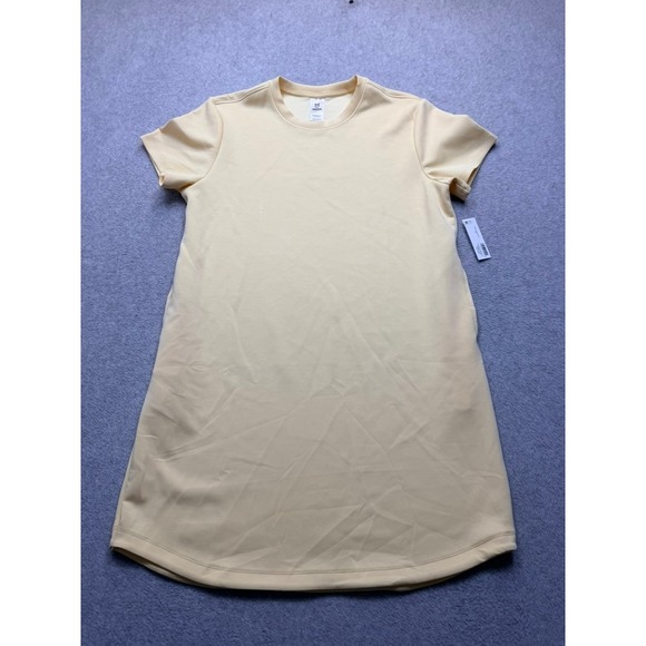 Member's Mark Dresses & Skirts - Members Mark Sandwash Dress Pale Yellow Short Sleeve T-Shirt Shift L NWT